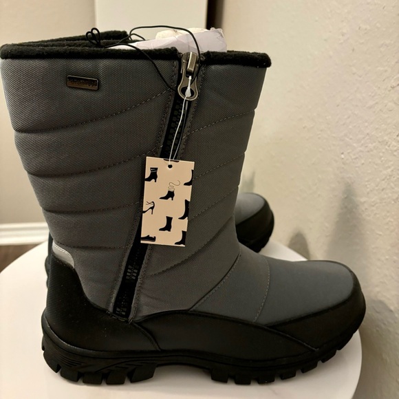 mysoft Mens Winter Snow Boots Waterproof (Size-10) - Picture 4 of 7